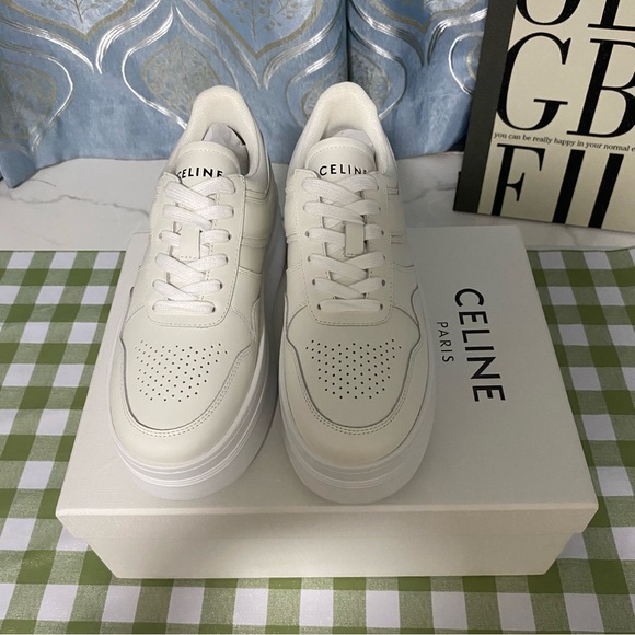 Celine White Platform Athletic Sneakers🫐 - Picture 3 of 9